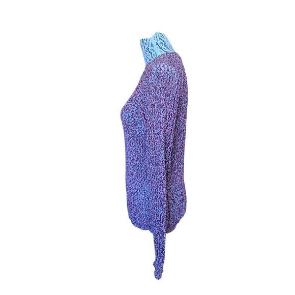 Isabel Marant Étoile Open‎ Knit Cotton Crewneck Sweater Red Multi Size XS - Picture 5 of 12